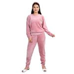 CUPIDVIBE Girls Winter Wear Top & Bottom Set (11-12 Years, Pink)