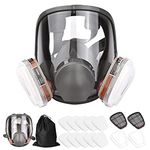 Reusable Full Face 16 in Gas Organic Vapor with Wide Field of View for Painting Machine Polishing Welding and Work Protection