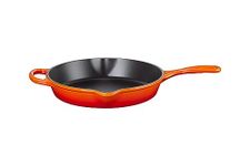 Le Creuset Signature Enamelled Cast Iron Deep Skillet With Helper Handle and Two Pouring Lips, For All Hob Types and Ovens, 26cm, 2 Litre, Volcanic, 20187260900422