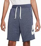 Nike Sportswear Alumni Shorts, X-Large, Blue Void/Heather/Sail