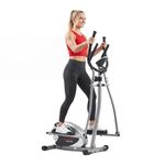 Sunny Health & Fitness Legacy Stepping Elliptical Machine, Total Body Cross Trainer with Hyper-Quiet Magnetic Belt Drive, Low Impact Exercise Equipment - SF-E905