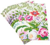 Caspari 14470G Edwardian Garden Paper Guest Towel Napkins in Ivory - 15 Per Package