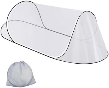 200 * 80 * 56 Large Size Mosquito Net Ultra Light Pop-up Mosquito Net Foldable Mosquito Net Suitable for Camping Travel Terrace Bed Portable Easy and Quick Installation (1 pcs) (White)