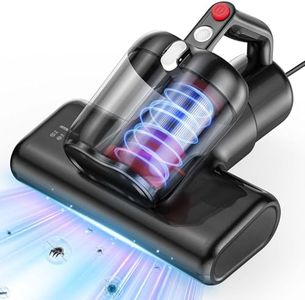 YUFAC Aspirateur de Matelas avec lumière UV, 16Kpa Aspirateur Anti Acariens avec Filtre HEPA Filtre HEPA, Aspirateur à Main pour acariens, 600W Aspirateur à Main Filaire pour lit, Gris foncé