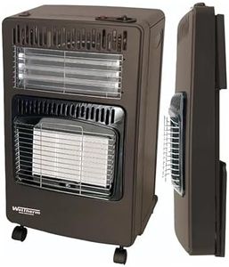 Weltherm Gas Room Heater KTF 2409 2 in 1 with 3 quartz tube 1500W, Foldable | LPG Gas Room Heater with ODS Function |Brown|