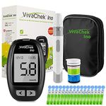 Blood Glucose Monitor Meter, Diabetes Test Kit [2022 Upgrade VivaChek Ino] MicroUSB Data Transmission, 900 Memories, 5 Test Reminders, Hypo and Ketone Warning with 50 Test Strips and 50 Lancets