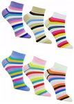 Women Ladies Girls Cotton Beautiful Sexy Short Ankle Socks Free Size (Pack of 4 Colours - 4 Pairs) - Without Thumb Socks