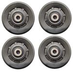 B Fit ABS Plastic Gym Pulley 90 MM with inbuilt Bearing and Bush- Heavy Duty Wheel Cable Gym Fitness Equipment Replacement 16 Pcs