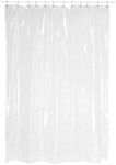 Carnation Home Fashions Super Clear 10-Gauge Anti Mildew Extra Long Vinyl Shower Curtain Liner, Size:72-Inch X 84-Inch