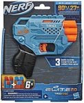 Nerf Elite 2.0 Trio SD-3 Blaster, 6 Official Nerf Darts, 3-Barrel Blasting, Tactical Rail for Customizing Capability