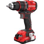 CRAFTSMAN V20 Cordless Drill/Driver Kit, 1/2 Inch, 2 Batteries and Charger Included (CMCD720D2)