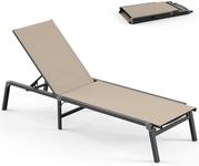 Vexwalx Chaise Lounge Outdoor, Fold