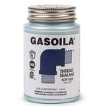 Gasoila Soft-Set Pipe Thread Sealant with PTFE Paste, Non Toxic, -100 to 600 Degree F, 1/4 Pint Brush