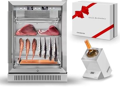 Cobalance Dry Aging fridge for Steak, Dry Age freezer for T-Bone,Chicken, Ham& Cheese up to 66lbs, 24“ Commercial Meat Ager Refrigerator, Perfect for Salami, Tender Aged Beef and Game in 21-46 Days