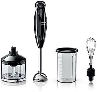 Bosch 400 Watts Steel Leg Hand Blender With Beaker, Chopper And Whisker (Black) Ms1Bg1151I