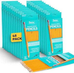 Darice Wood-Cased Pencils, 576pc Bulk Pre-sharpened #2 HB Pencils with Eraser for Classroom Back to School Supplies, 12 x 48 Pack