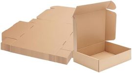 MEBRUDY 13x10x3 Inches Shipping Boxes Pack of 25, Small Corrugated Cardboard Box for Mailing Mailer Packing, Brown