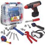 Kidzlane Durable Kids Tool Set, With Electronic Cordless Drill & 20 Pretend Play Construction Accessories, Multi