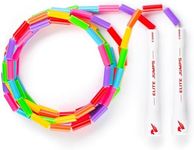 BuyJumpRopes Beaded Jump Rope - Segmented Skipping Rope for Kids - Durable Outdoor Beads