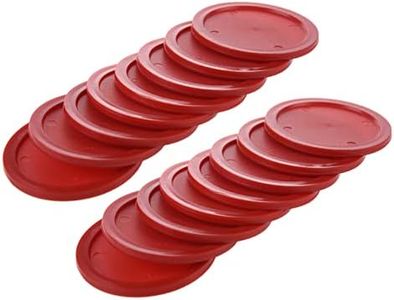 Lrocaoai Red Air Hockey Set (16 Pcs. 63 mm Air Hockey Puck)
