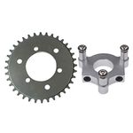 sthus CNC 36T Sprocket with 1.5" Adapter Fit 60cc 66cc 80cc Motorized Bicycle(Silver)