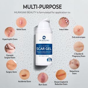 Silicone Scar Gel 30g – Scar Removal Cream for C-Section, Acne, Stretch Marks