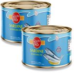 Golden Prize Canned Sardine in Natural Oil, 200g (Pack of 2)