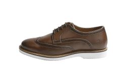 Neeman's Luxe Brogues for Men | Antique Finish Faux Leather (PU) with Mendelian Brogue Pattern | Comfortable Semi-Casual Brogues | Tan UK9