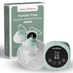 HealthSense Breast Pump for Feeding Mothers | Handsfree Electric Breast Pump Automatic with 3 Modes 9 Frequency, Rechargable, Light Weight & BPA Free Cup, LCD Touch Panel with 1 Year Warranty - BP 201