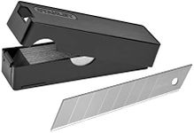 Stanley Snap Off Blades for Cutter Knife 3-11-301 (18mm, Straight Blade with 7 Breakable Segments, 0.55mm Cutting Thickness, 110mm Blade Length, 50 Pieces in a Box)