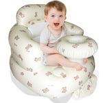 Baby Inflatable Seat for Babies 3-36 Months, Built in Air Pump,Bear Cub Baby Support Seat Summer Toddler Chair for Sitting Up, Baby Shower Chair Floor Seater, Infant Back Support Sofa