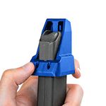 RAEIND Universal Magazine Speedloaders for Double Stack Magazines with Different Calibers Including 32 auto, 9mm, 22TCM.357 SIG.380 ACP, .40 S&W. speedloader, USA Made (Blue)