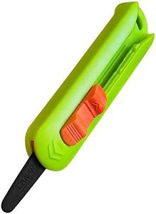 CANARY Box Cutter Retractable Blade, Mini Box Opener Tool [Non-Stick Fluorine Coating Blade], Made in JAPAN, Green (DC-15F-1)