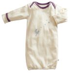 Babysoy Layered Sleeve One Piece, Eggplant, 6-12 months, 1-Pack