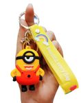 Suffix Retail ® Cute Keychain For Girls | Premium 3D Cartoon Characters in Keychain | Minions Keychain (Minion_SFR6)