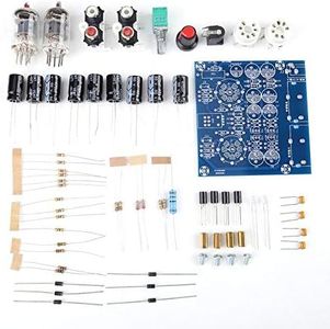TOPINCN 6J1 Kit Amplificateur à Tube Vide Electron Tube Valve Préampli Amplificateur Conseil Casque Amp Pièces Préamplificateur Musical Fidelity Kit AC12V 0.8A