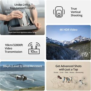 DJI Mini 3 4K Camera Drone – Ultra-Light Foldable Quadcopter