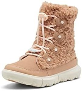 Sorel Youth Unisex Youth Explorer Cozy Boots - Canoe, Chalk - Size 3