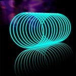 Glow Fever Glow Sticks Bulk 100ct 22'' Glow Necklaces with Connectors, Neon Light Sticks for Party Festivals Raves Concert Birthday Wedding, Aqua