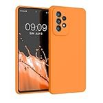 kwmobile Case Compatible with Samsung Galaxy A53 5G Case - TPU Silicone Phone Cover with Soft Finish - Fruity Orange