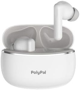 Polypal P1 AI Translation Earbuds – Supports 138 Languages, 600 Minutes/Month, Ideal for Live Speech and Video, Spanish-English Translator Headphones for Immigrants, Compatible with iOS & Android