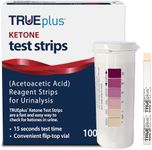 TRUEplus® Ketone Test Strips – Ideal for Low-carb dieters– Made in USA–Urinalysis Test Sticks (100)-100
