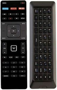 ezControl Universal Vizio Smart TV Remote Compatible with All VIZIO LCD LED SmartCast TVs with Backlit QWERTY Keyboard XUMO Netflix iHeart Radio XRT510 XRT140 XRT136 XRT500 XRT300 XRT110 XRT122