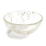 Nature's Crest Crystal Quartz Sphatik Gemstone Bowl 2" Natural Stone Energized & Charged for Reiki Pooja & Crystal Healing