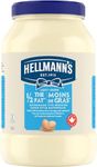 Hellmann's Mayonnaise Type Dressing condiment for fries, burgers, and salads Light ½ Fat with Canadian free run eggs and canola oil 1.42 L