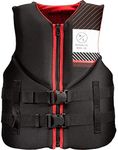 2021 Hyperlite Mens Indy Wakeboard PFD Vest - Black/Red XL