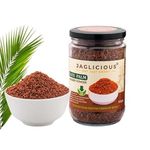 Jaglicious Date Palm Jaggery Powder 350gm, Khajoor Gur, Caramelised Flavour, Use in Beverages, Desserts, Cooking [Pure, Natural & Chemical Free] Date Palm Jaggery Khajur Gur