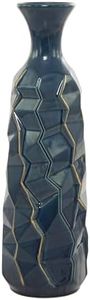 Deco 79 59960 Ceramic Vase, Blue
