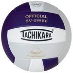 Tachikara Sensi-Tec Composite High Performance Volleyball, Purple/White/Silver Gray