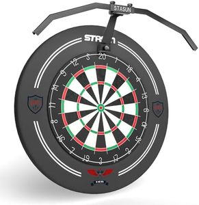 STASUN LED Dartboard Light, Foldable TOR135 Dartboard Lighting System for the Entire Board, Professional Dart Accessories with Adjustable Angle and Brightness, No Side Glare